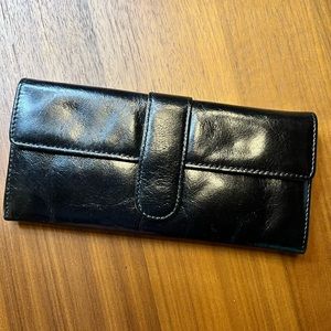 Black leather wallet